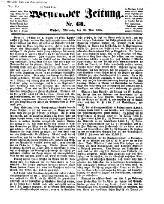 Westricher Zeitung Mittwoch 30. Mai 1855