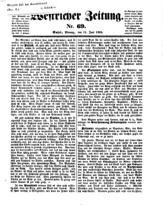 Westricher Zeitung Montag 11. Juni 1855