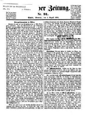 Westricher Zeitung Mittwoch 1. August 1855