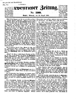 Westricher Zeitung Mittwoch 22. August 1855