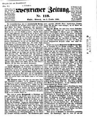 Westricher Zeitung Mittwoch 3. Oktober 1855