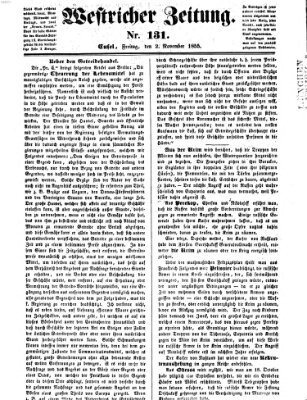 Westricher Zeitung Freitag 2. November 1855