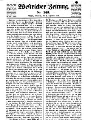 Westricher Zeitung Mittwoch 5. Dezember 1855