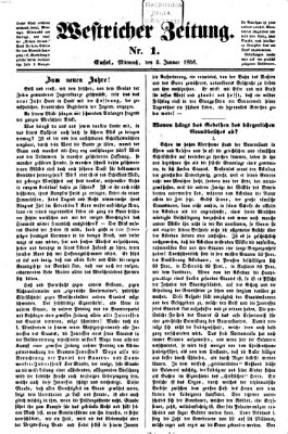 Westricher Zeitung Mittwoch 2. Januar 1856