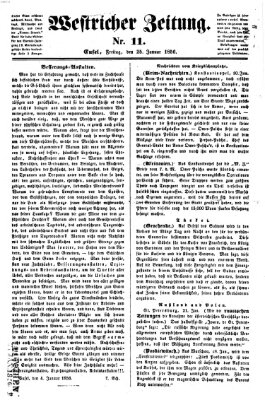 Westricher Zeitung Freitag 25. Januar 1856