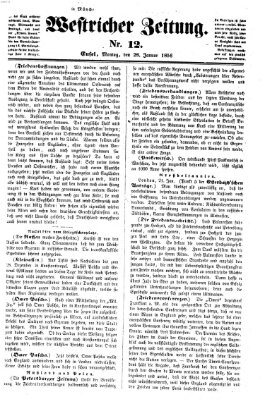 Westricher Zeitung Montag 28. Januar 1856