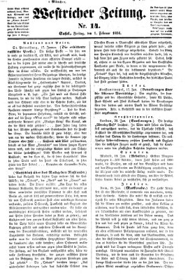 Westricher Zeitung Freitag 1. Februar 1856