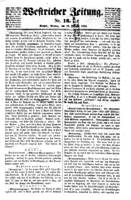 Westricher Zeitung Montag 11. Februar 1856