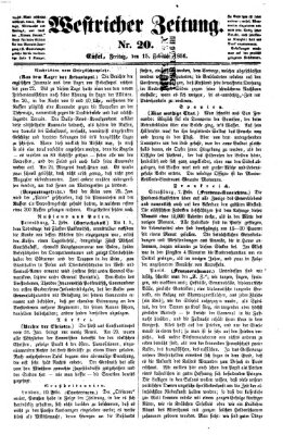 Westricher Zeitung Freitag 15. Februar 1856