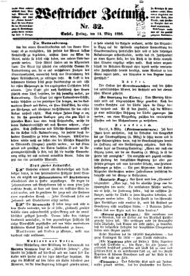 Westricher Zeitung Freitag 14. März 1856