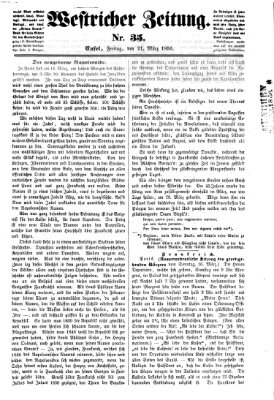 Westricher Zeitung Freitag 21. März 1856