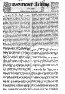 Westricher Zeitung Montag 28. April 1856