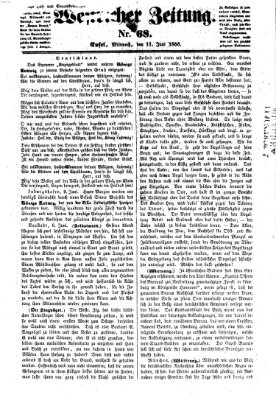 Westricher Zeitung Mittwoch 11. Juni 1856