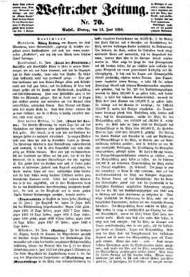 Westricher Zeitung Montag 16. Juni 1856