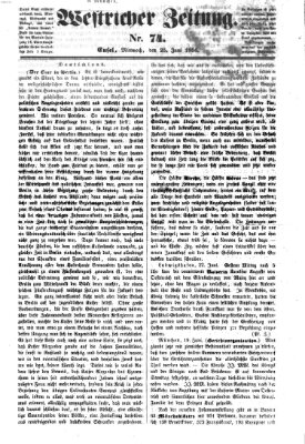 Westricher Zeitung Mittwoch 25. Juni 1856