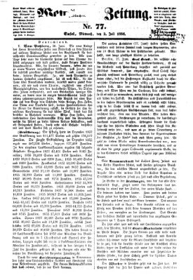 Westricher Zeitung Mittwoch 2. Juli 1856