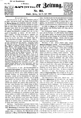 Westricher Zeitung Freitag 11. Juli 1856