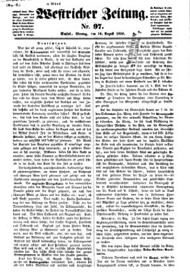 Westricher Zeitung Montag 18. August 1856