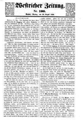 Westricher Zeitung Montag 25. August 1856