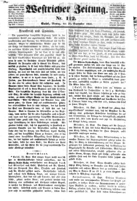 Westricher Zeitung Montag 22. September 1856