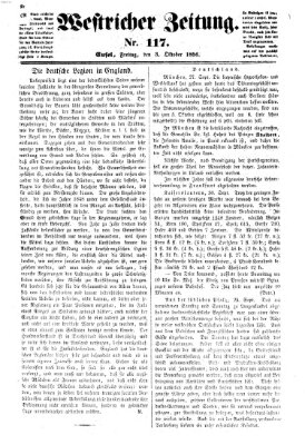 Westricher Zeitung Freitag 3. Oktober 1856