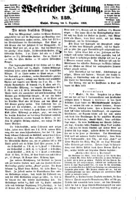 Westricher Zeitung Montag 1. Dezember 1856