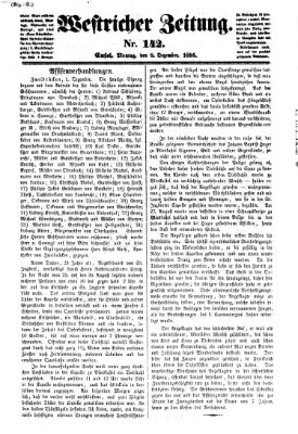 Westricher Zeitung Montag 8. Dezember 1856