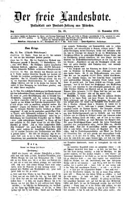 Der freie Landesbote Dienstag 15. November 1870