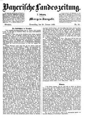 Bayerische Landeszeitung. Morgen-Ausgabe (Bayerische Landeszeitung) Donnerstag 28. Januar 1869