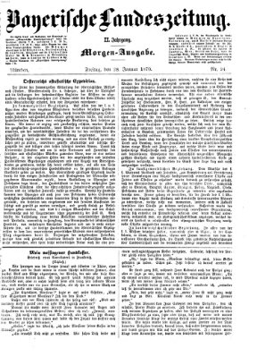 Bayerische Landeszeitung. Morgen-Ausgabe (Bayerische Landeszeitung) Freitag 28. Januar 1870