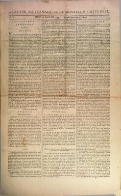 Gazette nationale, ou le moniteur universel (Le moniteur universel) Donnerstag 6. Januar 1791