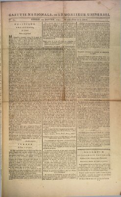 Gazette nationale, ou le moniteur universel (Le moniteur universel) Samstag 29. Januar 1791