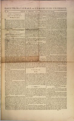 Gazette nationale, ou le moniteur universel (Le moniteur universel) Montag 31. Januar 1791