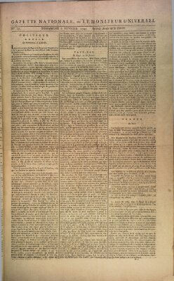 Gazette nationale, ou le moniteur universel (Le moniteur universel) Sonntag 6. Februar 1791