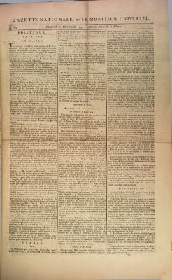 Gazette nationale, ou le moniteur universel (Le moniteur universel) Dienstag 8. Februar 1791