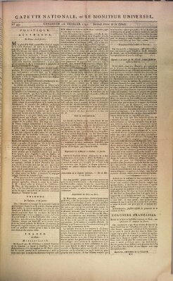 Gazette nationale, ou le moniteur universel (Le moniteur universel) Freitag 18. Februar 1791