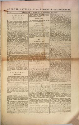 Gazette nationale, ou le moniteur universel (Le moniteur universel) Sonntag 27. März 1791