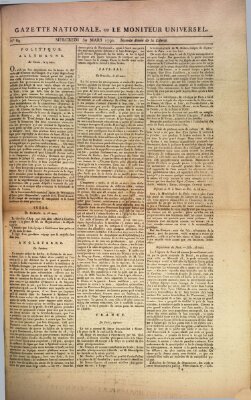 Gazette nationale, ou le moniteur universel (Le moniteur universel) Mittwoch 30. März 1791