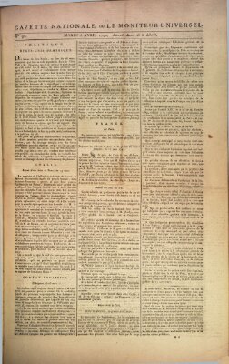 Gazette nationale, ou le moniteur universel (Le moniteur universel) Dienstag 5. April 1791