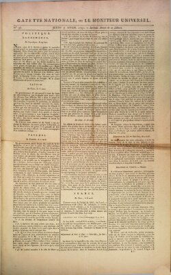 Gazette nationale, ou le moniteur universel (Le moniteur universel) Donnerstag 7. April 1791