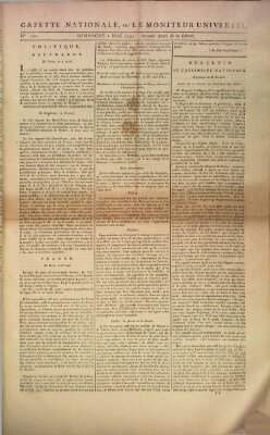 Gazette nationale, ou le moniteur universel (Le moniteur universel) Sonntag 1. Mai 1791