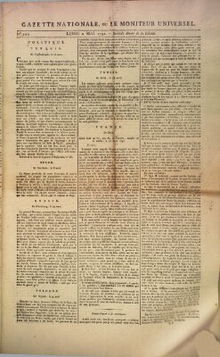 Gazette nationale, ou le moniteur universel (Le moniteur universel) Montag 2. Mai 1791