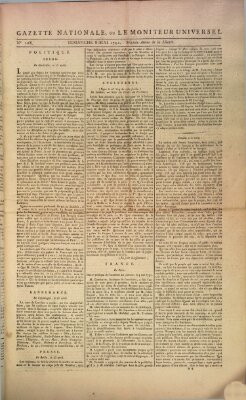 Gazette nationale, ou le moniteur universel (Le moniteur universel) Sonntag 8. Mai 1791