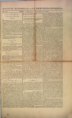 Gazette nationale, ou le moniteur universel (Le moniteur universel) Samstag 14. Mai 1791