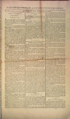 Gazette nationale, ou le moniteur universel (Le moniteur universel) Donnerstag 26. Mai 1791