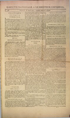 Gazette nationale, ou le moniteur universel (Le moniteur universel) Samstag 28. Mai 1791