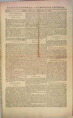 Gazette nationale, ou le moniteur universel (Le moniteur universel) Dienstag 7. Juni 1791