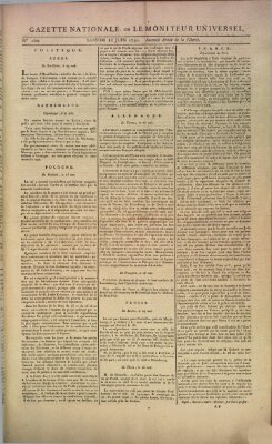 Gazette nationale, ou le moniteur universel (Le moniteur universel) Samstag 11. Juni 1791