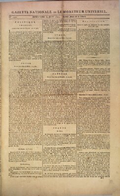 Gazette nationale, ou le moniteur universel (Le moniteur universel) Sonntag 19. Juni 1791