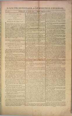 Gazette nationale, ou le moniteur universel (Le moniteur universel) Mittwoch 22. Juni 1791